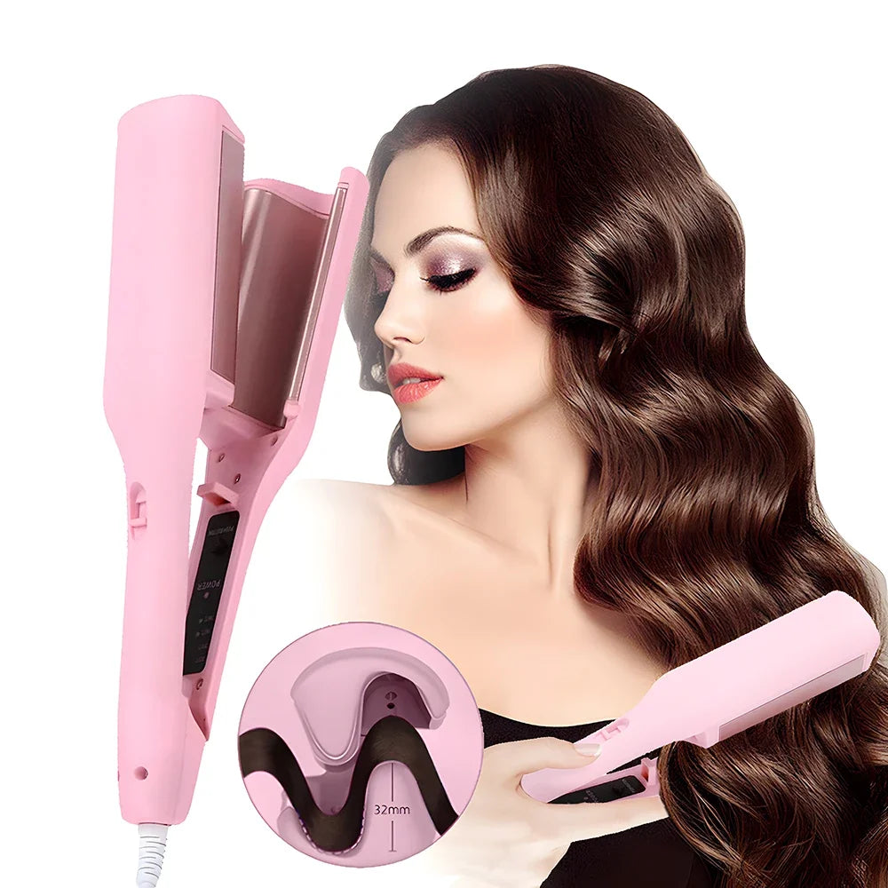 JenaRise WaveStyler – Fer à boucler céramique 32 mm effet wavy rapide & réglable